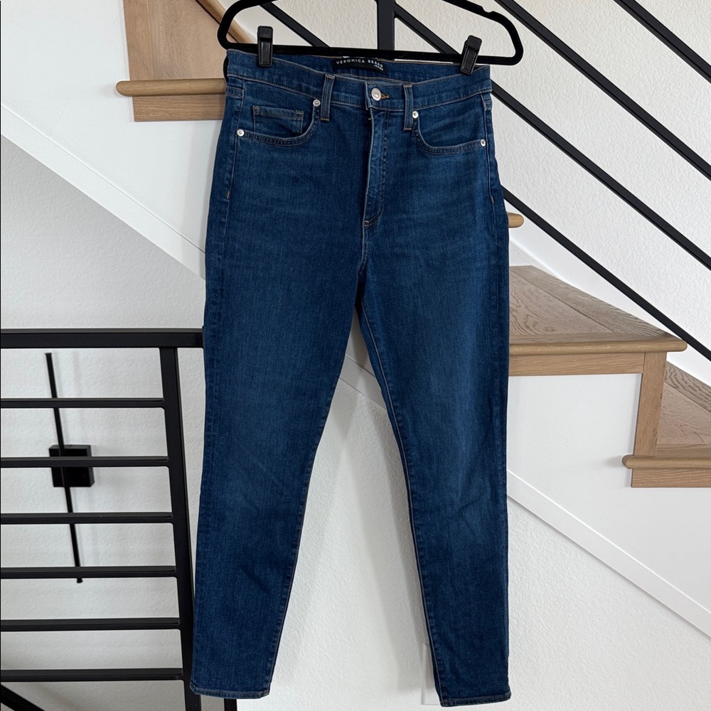 Veronica Beard Dark Blue Skinny Jeans